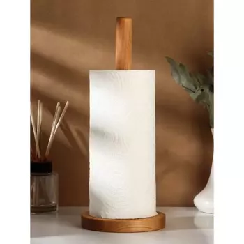 Держатель деревянный для бумажных полотенец adelica, 30 см, береза