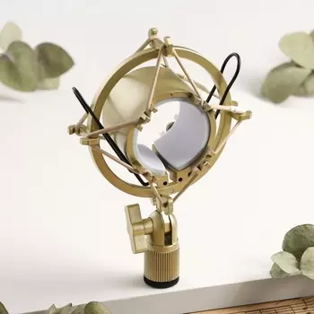 Держатель для микрофона music life f02, паук, d=4.5/5 см, 10.515 см, молочный