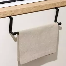 Держатель для полотенец доляна, на дверцу, черный