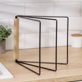 Держатель для полотенец и тряпок доляна, 26×26 см, цвет коричневый