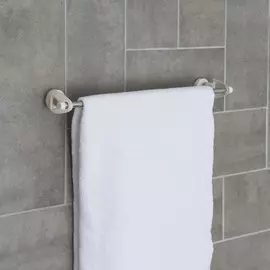 Держатель для полотенец на присосках, 47×4,7×7,5 см, цвет хром