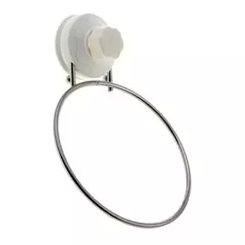 Держатель для полотенец одинарный доляна, 20154.5 см, кольцо, на вакуумной присоске