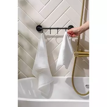 Держатель для полотенец stlz loft basic, 4 крючка, черный