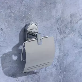 Держатель для туалетной бумаги с крышкой штольц stlz