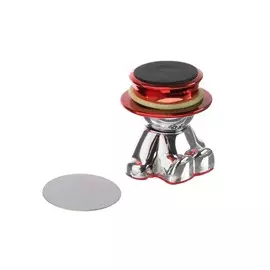 Держатель телефона, магнитный, человечек, красный, металл