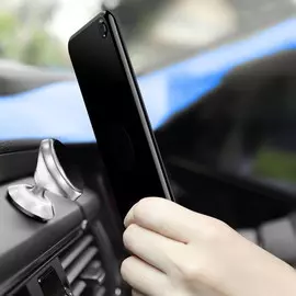 Держатель для телефона в машину cartage, магнитный, металл, хром