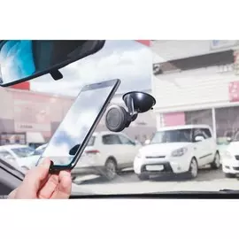 Держатель для телефона cartage, магнитный, на присоске, черный