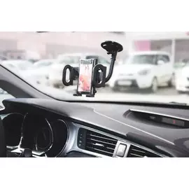 Держатель для телефона cartage, 50-105 мм, гибкая штанга, пластик