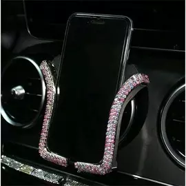 Держатель для телефона, в дефлектор, со стразами