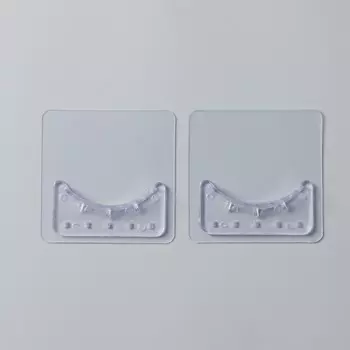 Держатели для карниза доляна, 2 шт., самоклеящиеся, прозрачные