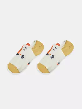 Детские короткие носки в виде мордочки тигра