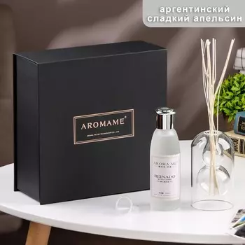 Диффузор ароматический в подарочной упаковке aromame, аргентинский сладкий апельсин,120 мл