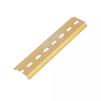 Din-рейка тундра krep, l=150, оцинкованная, цвет желтый, в упаковке 1 шт.