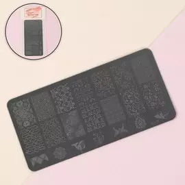 Пластина для стемпинга металлическая