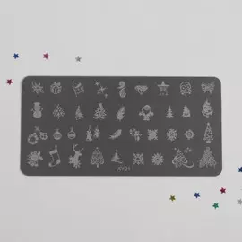 Пластина для стемпинга металлическая