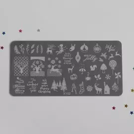 Пластина для стемпинга металлическая