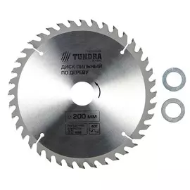 Диск пильный по дереву тундра, точный рез, 20032 мм (кольца на 22.20,16), 48 зубьев