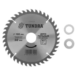 Диск пильный по дереву тундра, стандартный рез, 18032 мм (кольца на 22.20,16), 36 зубьев