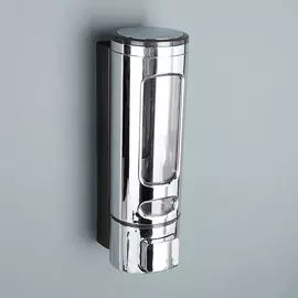 Диспенсер для антисептика/жидкого мыла механический, 400 мл, металл, цвет хром