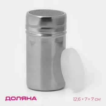 Диспенсер для сахарной пудры доляна, 300 мл, 610.6 см, хромированный