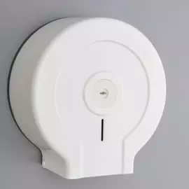 Диспенсер для туалетной бумаги, 26×28×13 см, втулка 6,8 см, пластик, цвет белый