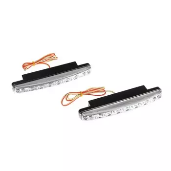 Ходовые огни, дневные, 8 led, 12 в