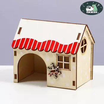 Домик для грызунов, 96.58 см, фанера