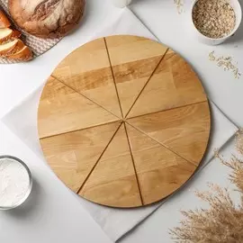 Доска для подачи пиццы деревянная adelica