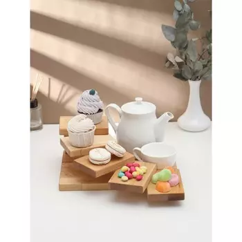 Доска для подачи деревянная с подиумами adelica, 2819,511 см, пропитана маслом, береза