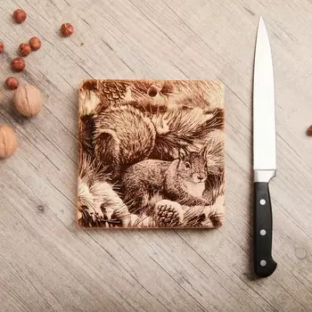 Доска разделочная из массива кедра