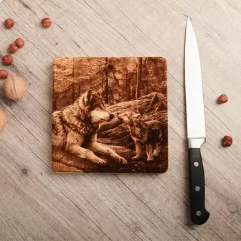 Доска разделочная из массива кедра