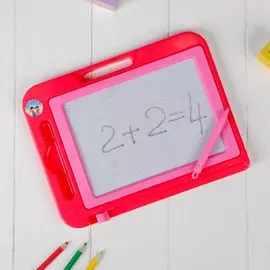 Доска магнитная с чёрной крошкой, цвета микс, рабочее поле: 18 × 13 см