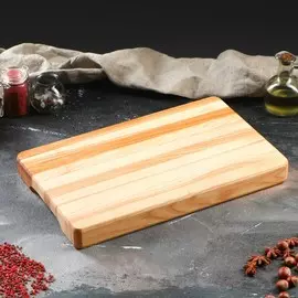 Доска разделочная, 40 х 25 х 4 см, массив дуба, ясеня