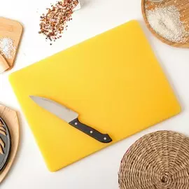 Доска профессиональная разделочная hanna knvell, 40301,8 см, цвет желтый