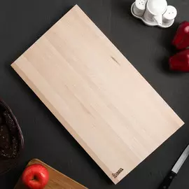 Доска разделочная доляна, 50×28×3 см, массив берёзы