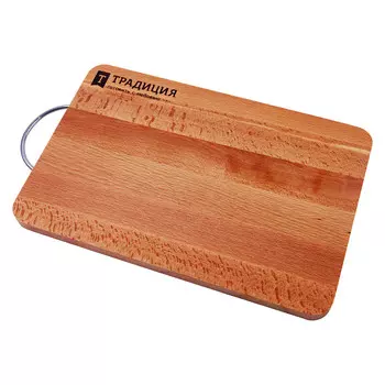 Доска разделочная бук 33221,6см с металлической ручкой