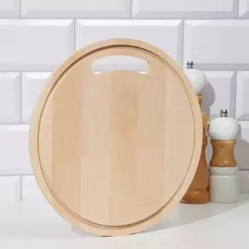 Доска разделочная деревянная с желобом