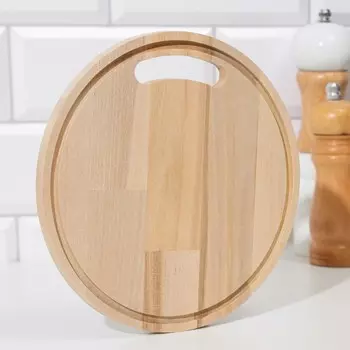 Доска разделочная деревянная с желобом