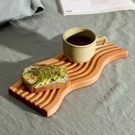 Доска разделочная для подачи и сервировки деревянная adelica