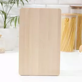 Доска разделочная деревянная доляна, 32202 см, с выемками для пальцев, береза