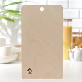 Доска разделочная деревянная доляна, 37,521 см, береза