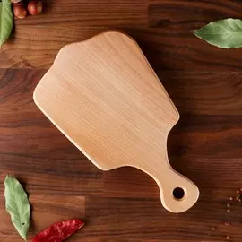 Доска разделочная фигурная, 26х14,5х1,4 см, цельный массив бука