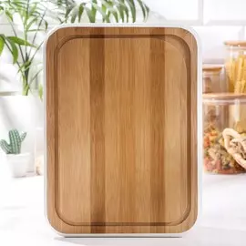 Доска разделочная heaven, 31×23×1,2 см, бамбук, цвет белый