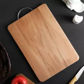 Доска разделочная деревянная adelica, с металлической ручкой, 35242 см, бук