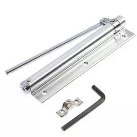 Доводчик дверной пружинный td-35, цвет серебро