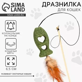 Дразнилка для кошки с кошачьей мятой