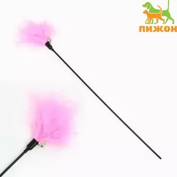 Дразнилка пуховая с бубенчиком