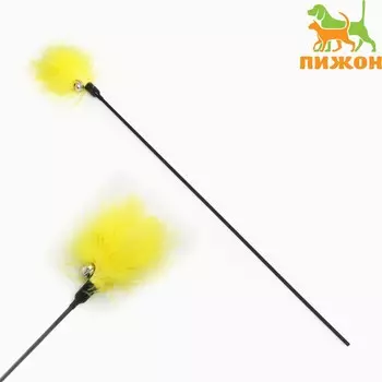 Дразнилка пуховая с бубенчиком