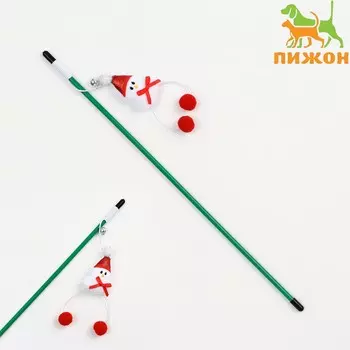 Дразнилка-удочка для кошек с бубенчиком