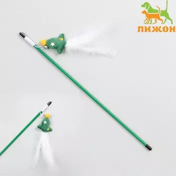 Дразнилка-удочка для кошек с бубенчиком